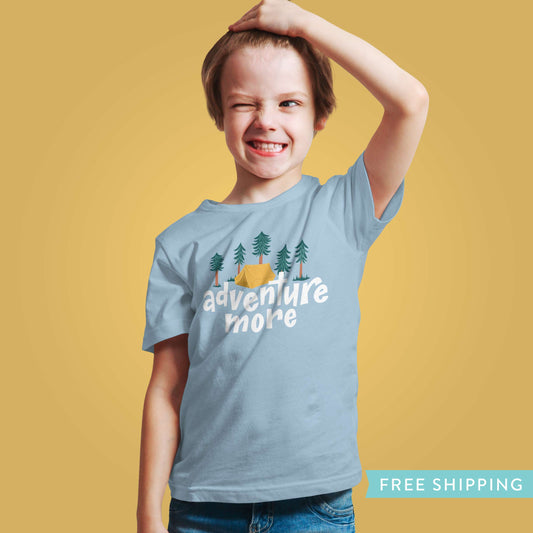 Kid's Camping T-Shirt "Adventure More"