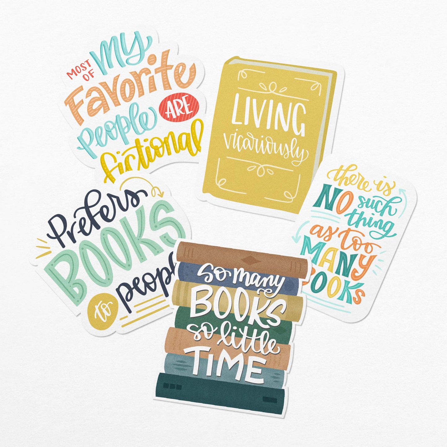 Book Lover Vinyl Sticker Bundle