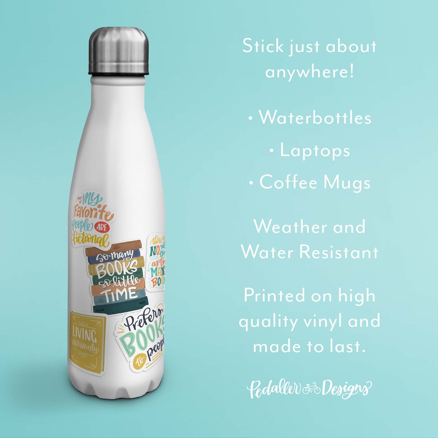 Book Lover Vinyl Sticker Bundle