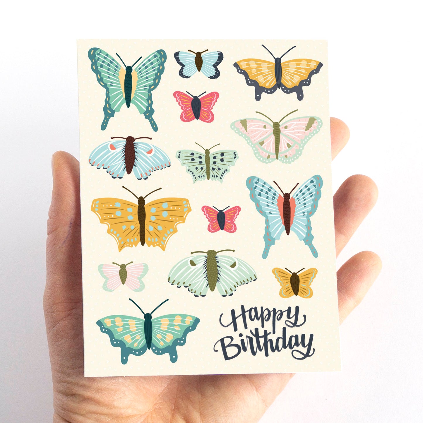 Butterflies Birthday Card
