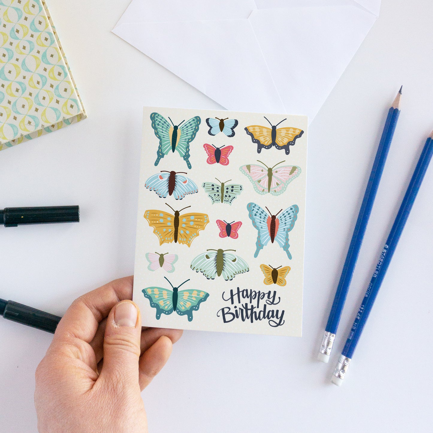 Butterflies Birthday Card