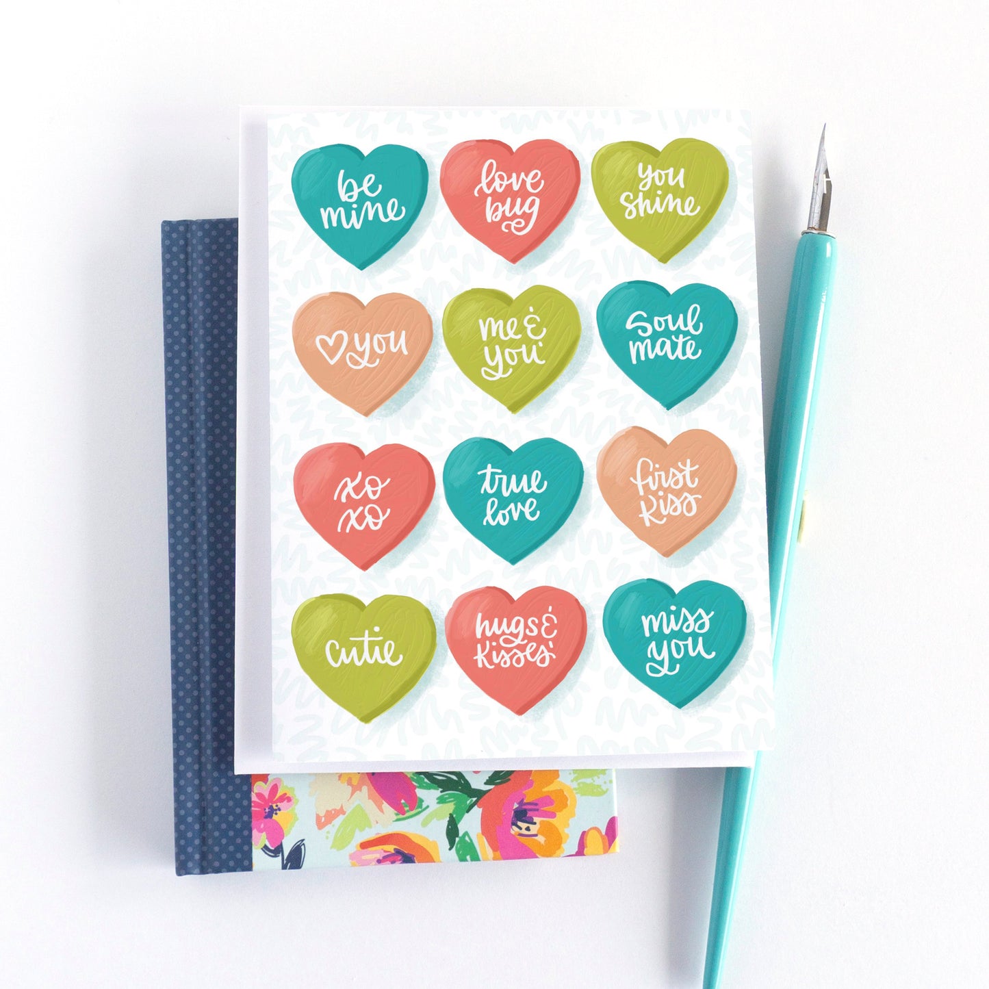 Conversation Hearts Valentine's Day Card