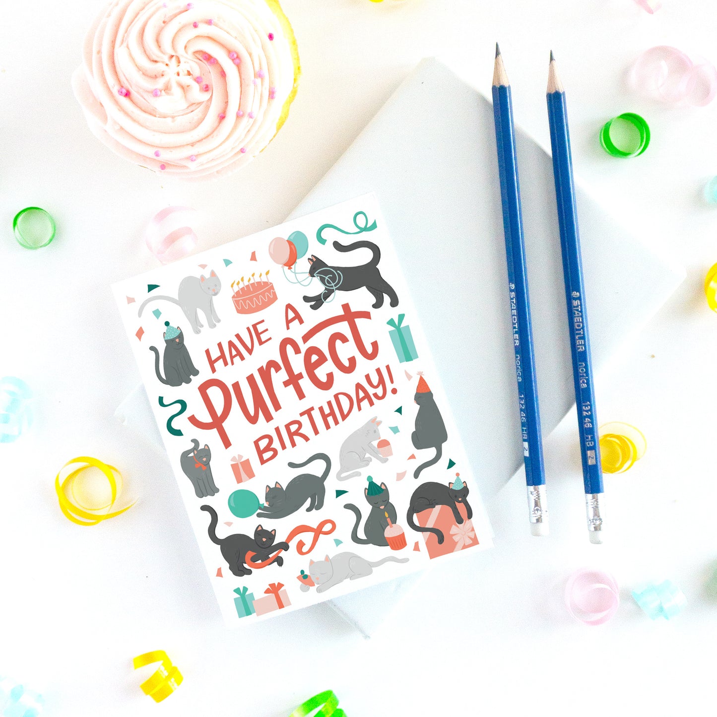 Eye Spy Cat Birthday Card