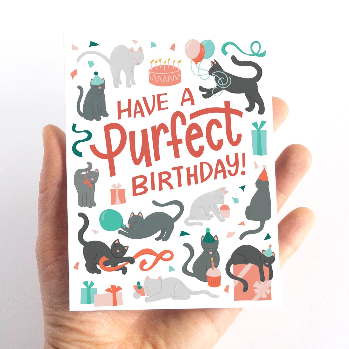 Eye Spy Cat Birthday Card