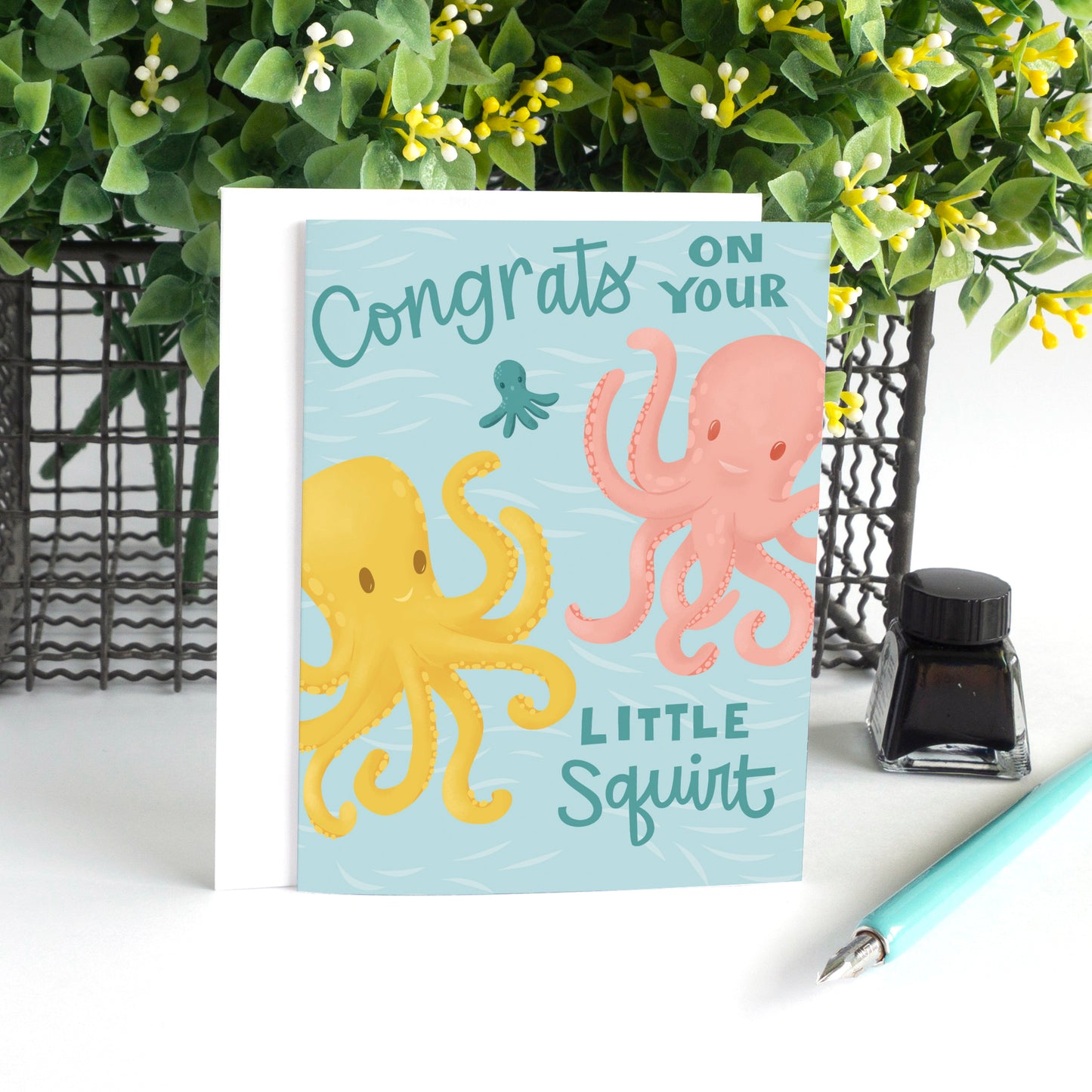 Under the Sea New Baby Card