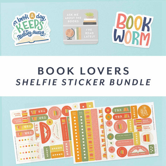 Book Lover's Shelfie Sticker Bundle