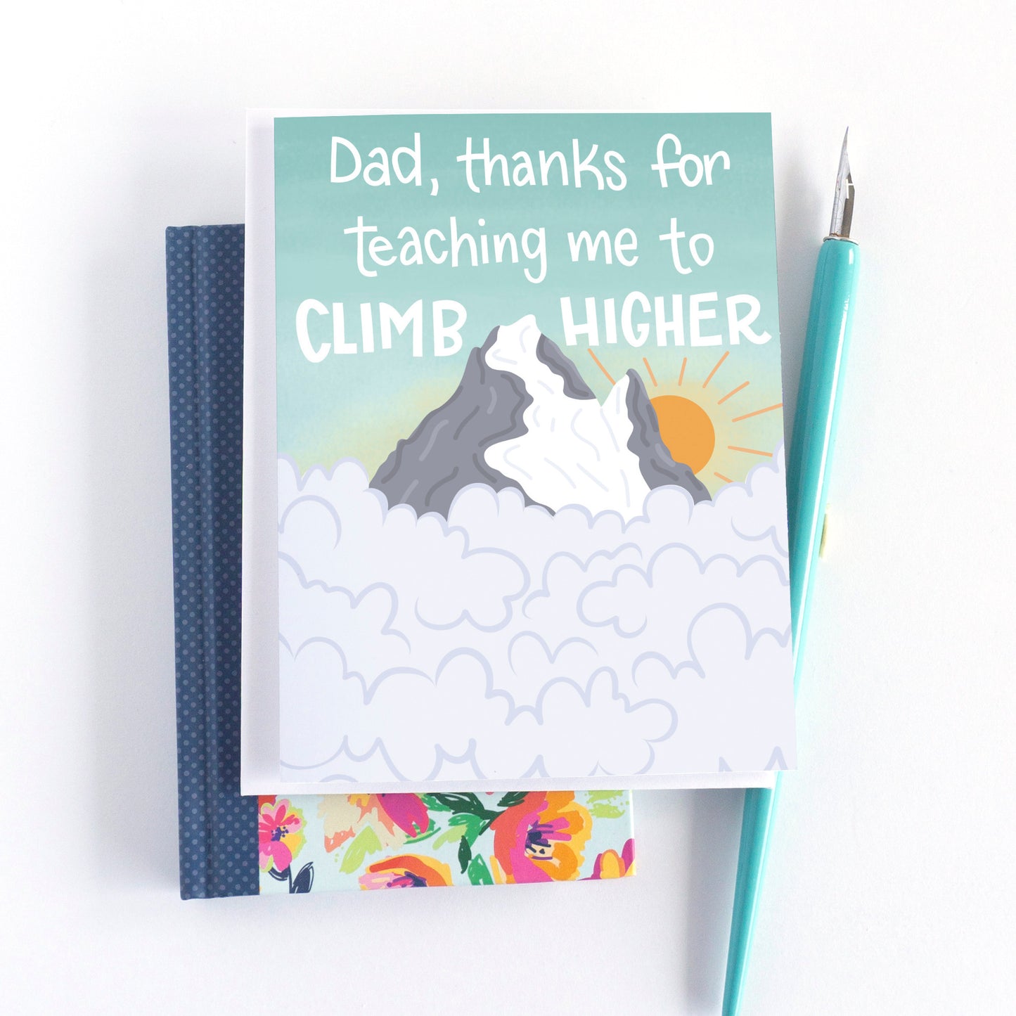 Mountain Hiking Father's Day Card
