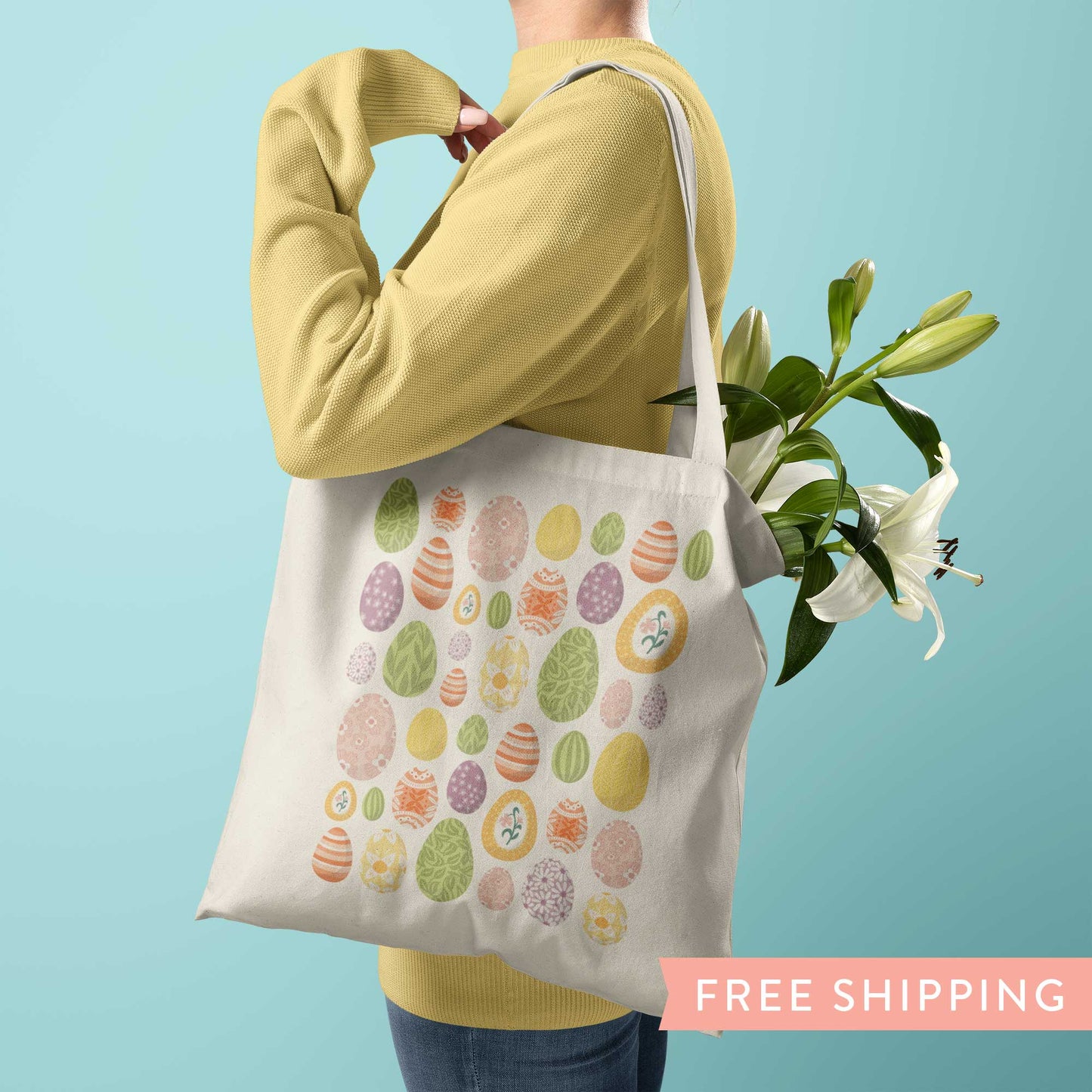 Easter Eggs Tote Bag