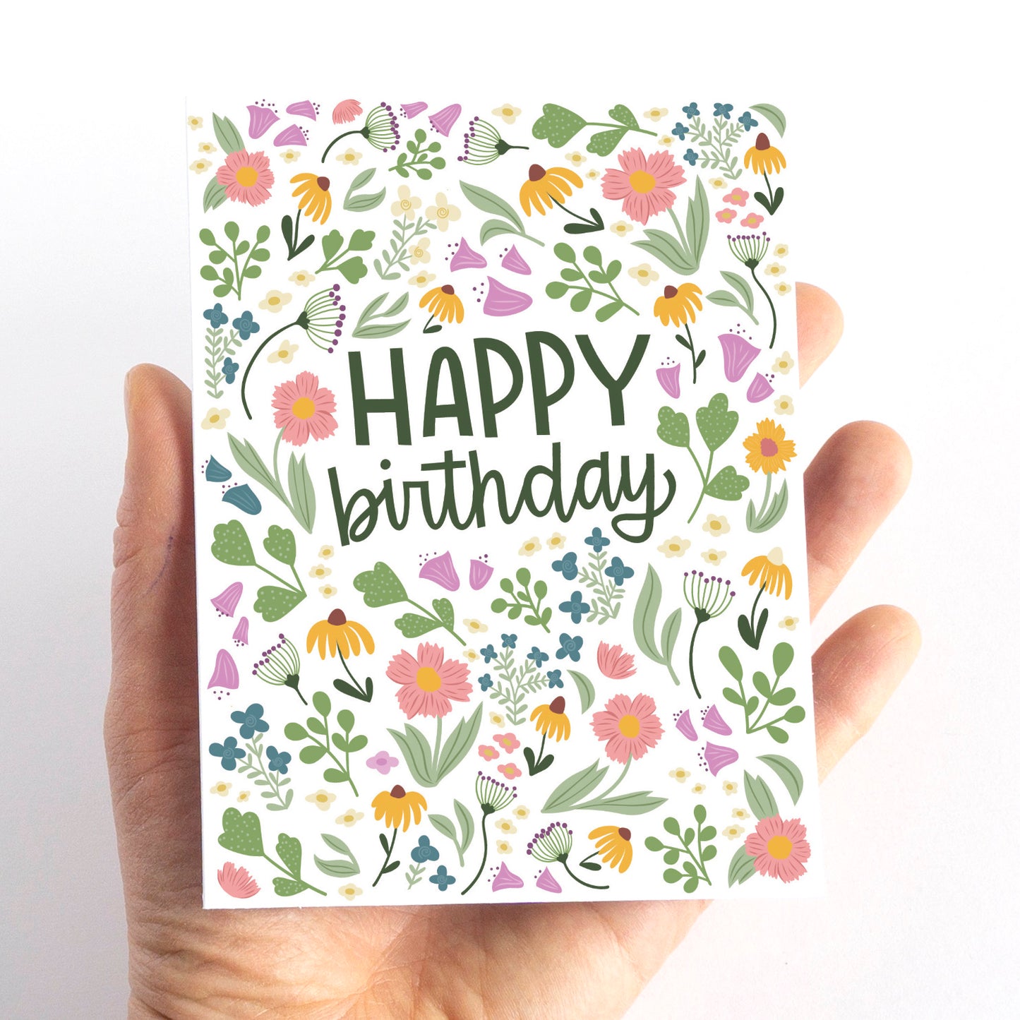 Eye Spy Flower Birthday Card