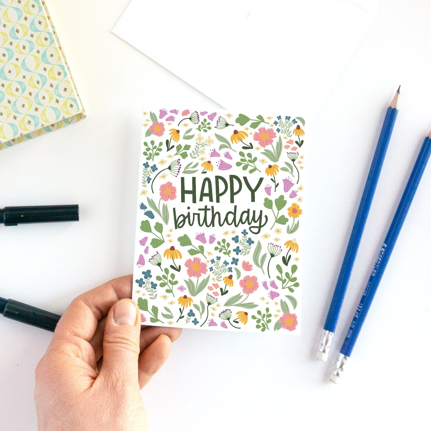 Eye Spy Flower Birthday Card