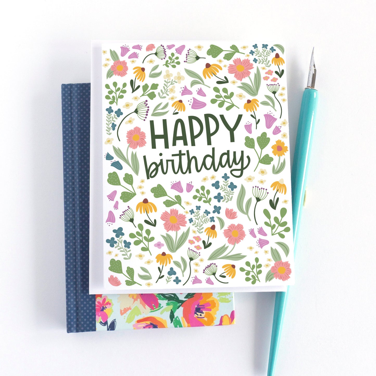 Eye Spy Flower Birthday Card