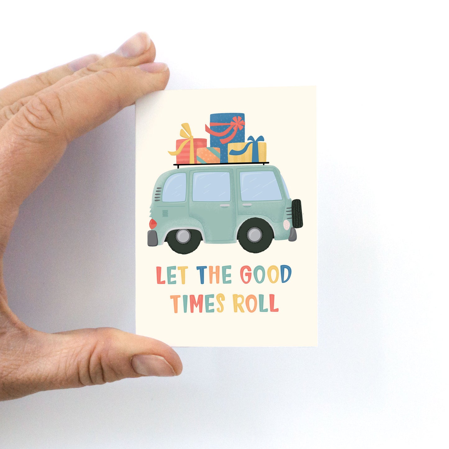 Let the Good Times Roll Mini Birthday Card