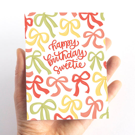 Bows and Ribbons Birthday Card