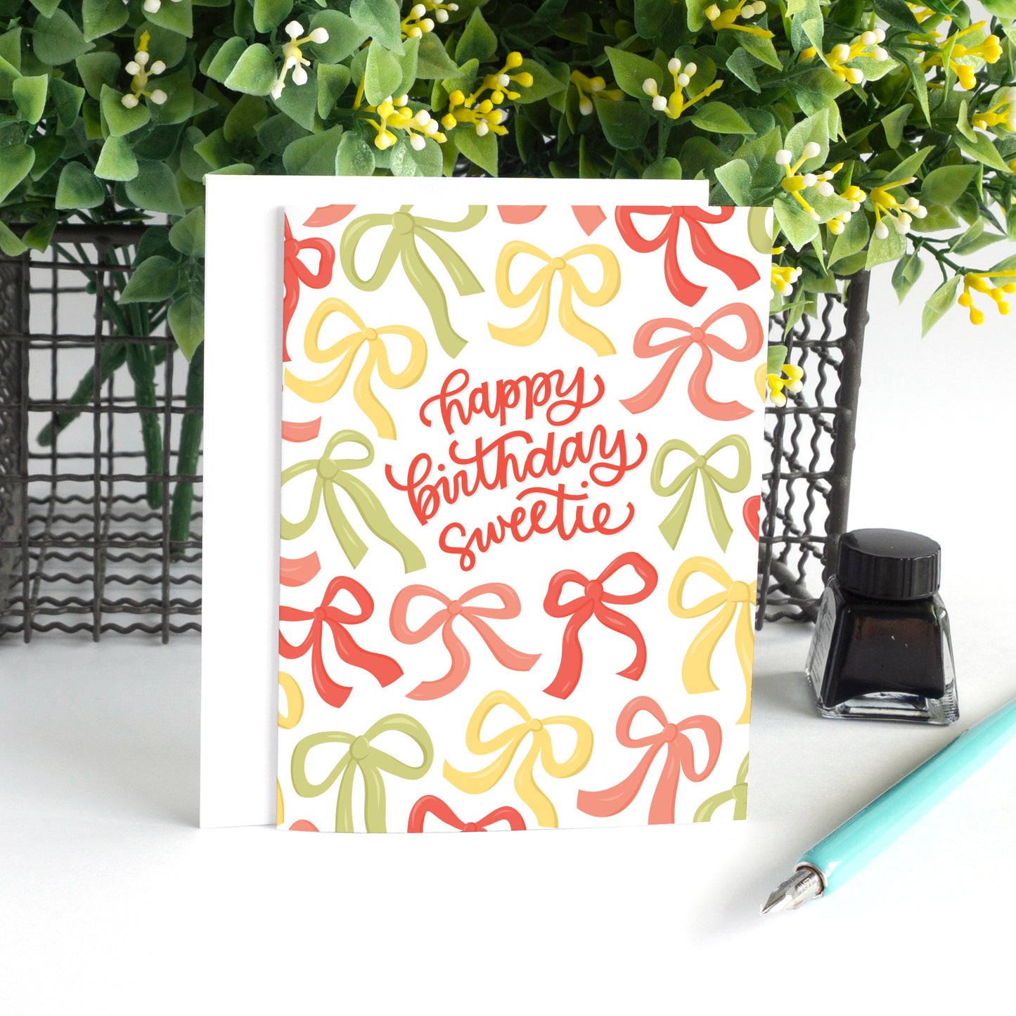Bows and Ribbons Birthday Card