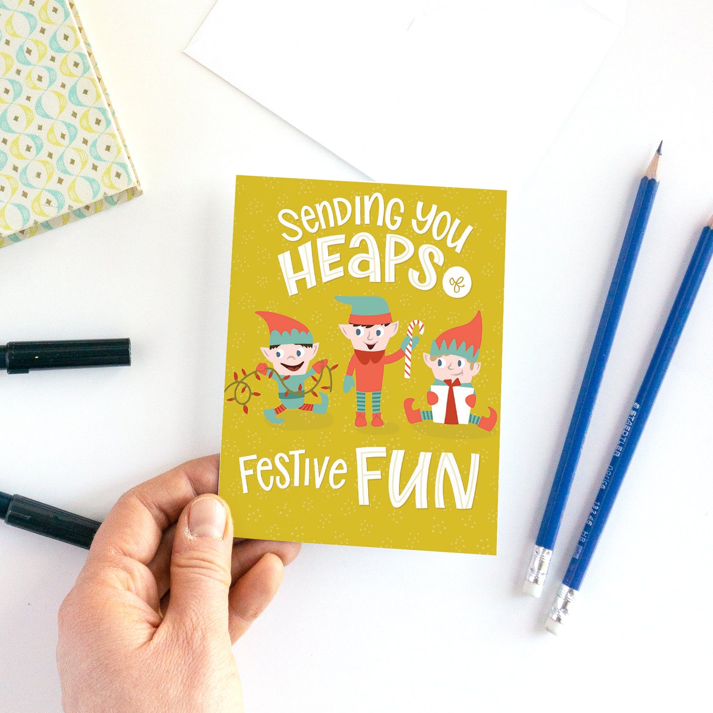 Christmas Elf Holiday Card