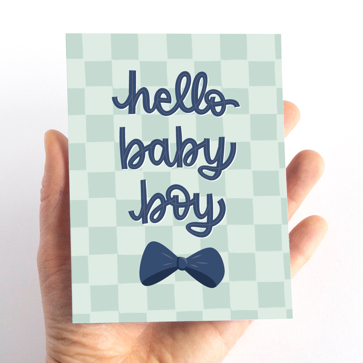 Bow Tie New Baby Boy Card