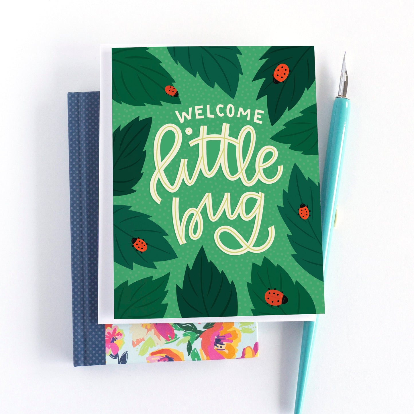 Welcome Little Bug Baby Card