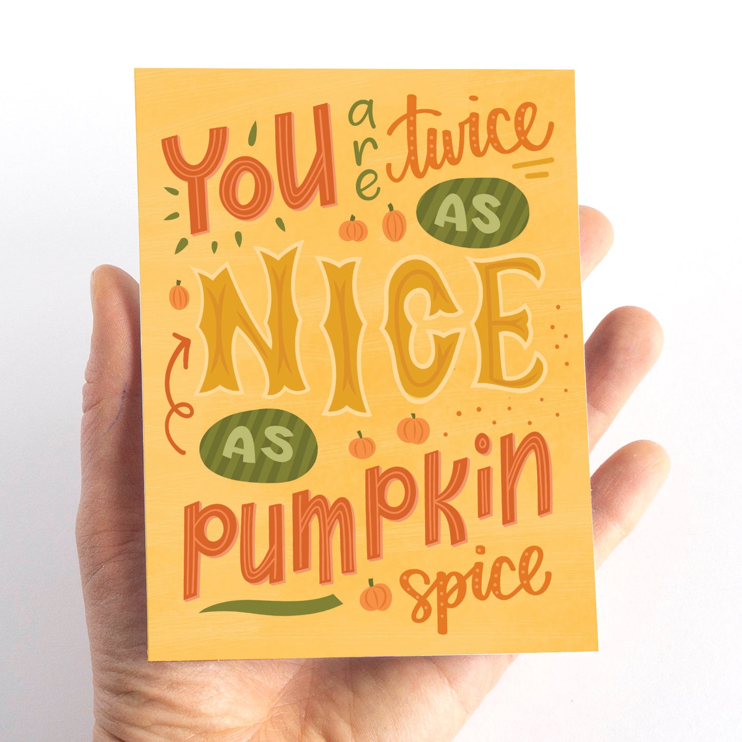 Pumpkin Spice Thanksgiving Card