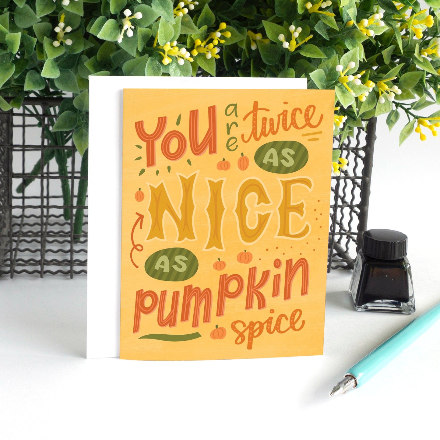 Pumpkin Spice Thanksgiving Card