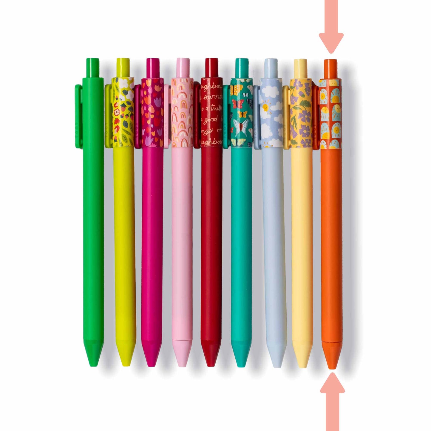 Individual Coloured Gel Pens