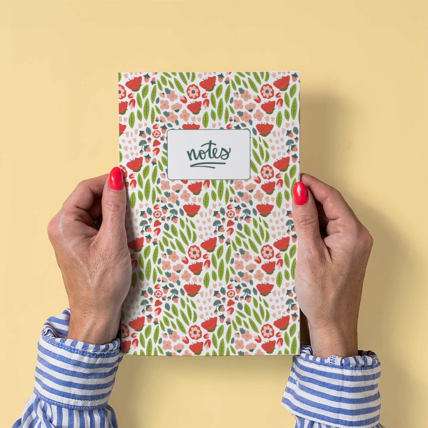Strawberries and Blooms Notebook