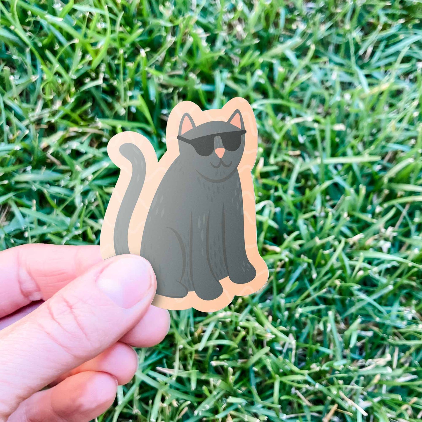 Cool Cat Vinyl Sticker