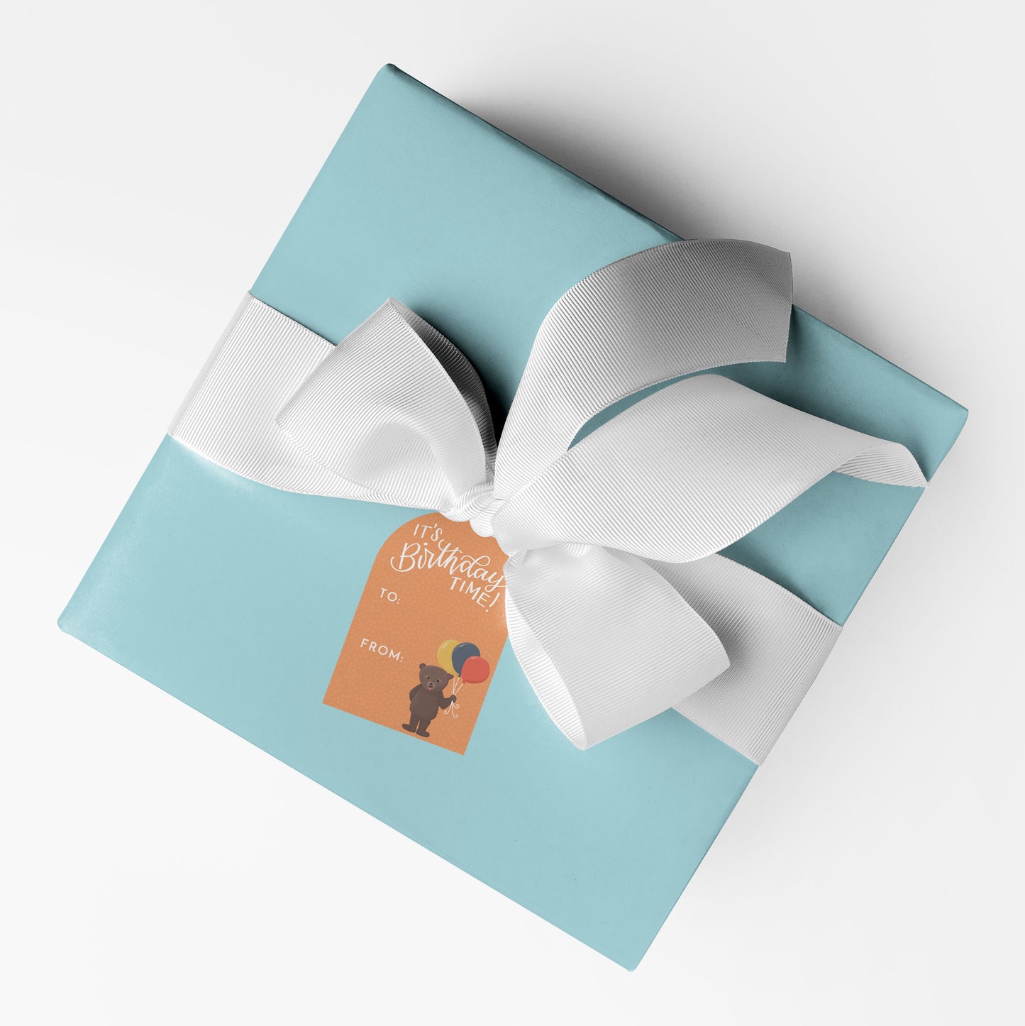 Woodland Birthday Gift Tag Sticker Sheet Set