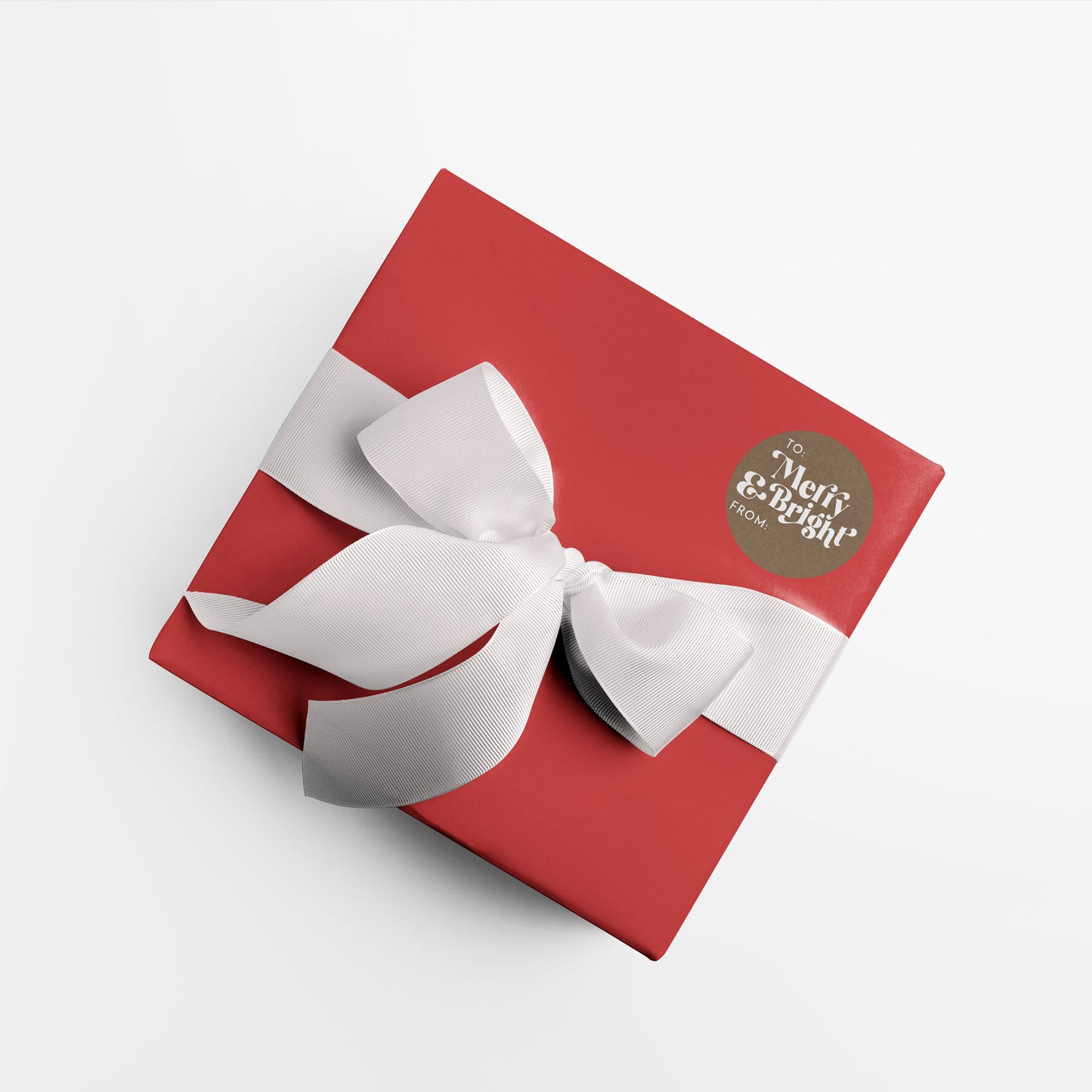 Christmas Gift Tag Sticker Sheet Set