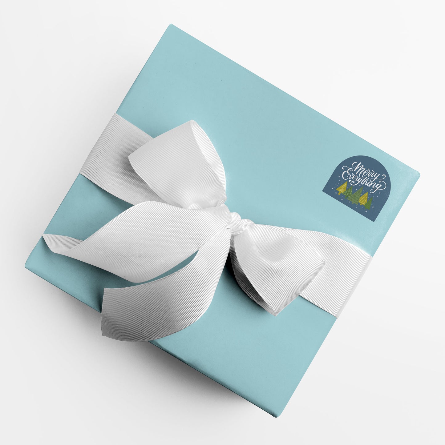 Christmas Gift Tag Sticker Sheet Set