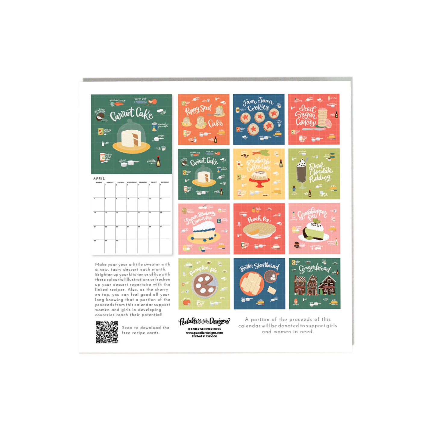 Desserts 2024 Wall Calendar