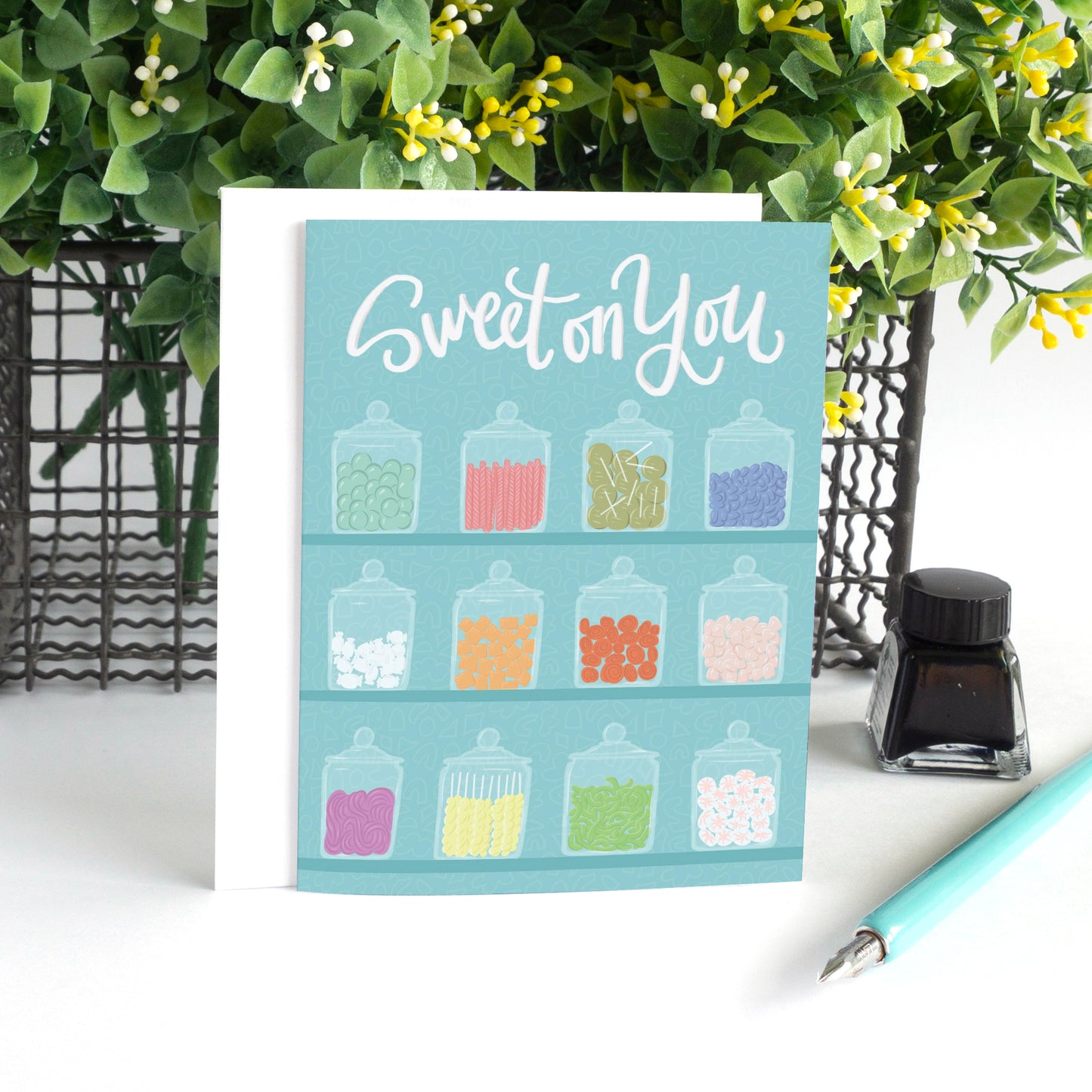 Sweet On You Candy Shop Love Card
