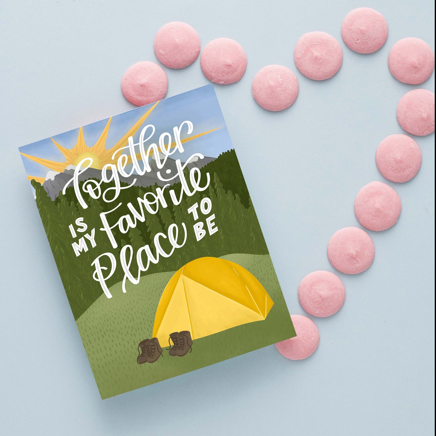 Together is My Favorite Place to be Camping Love Card