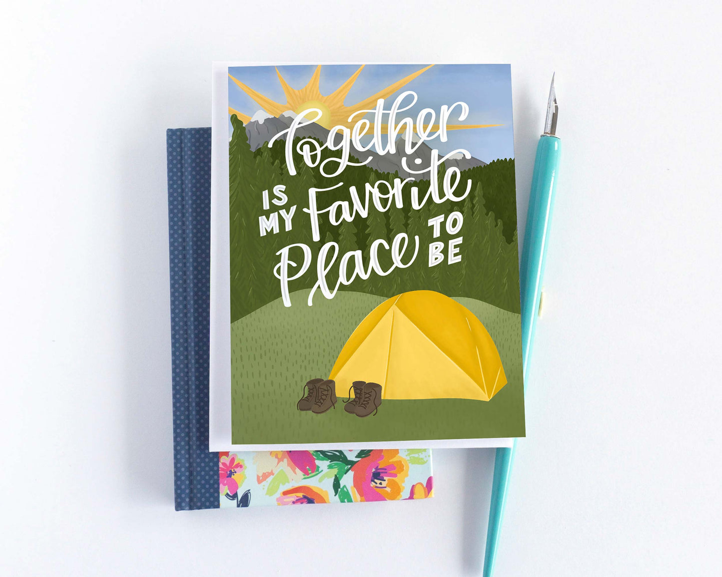 Together is My Favorite Place to be Camping Love Card