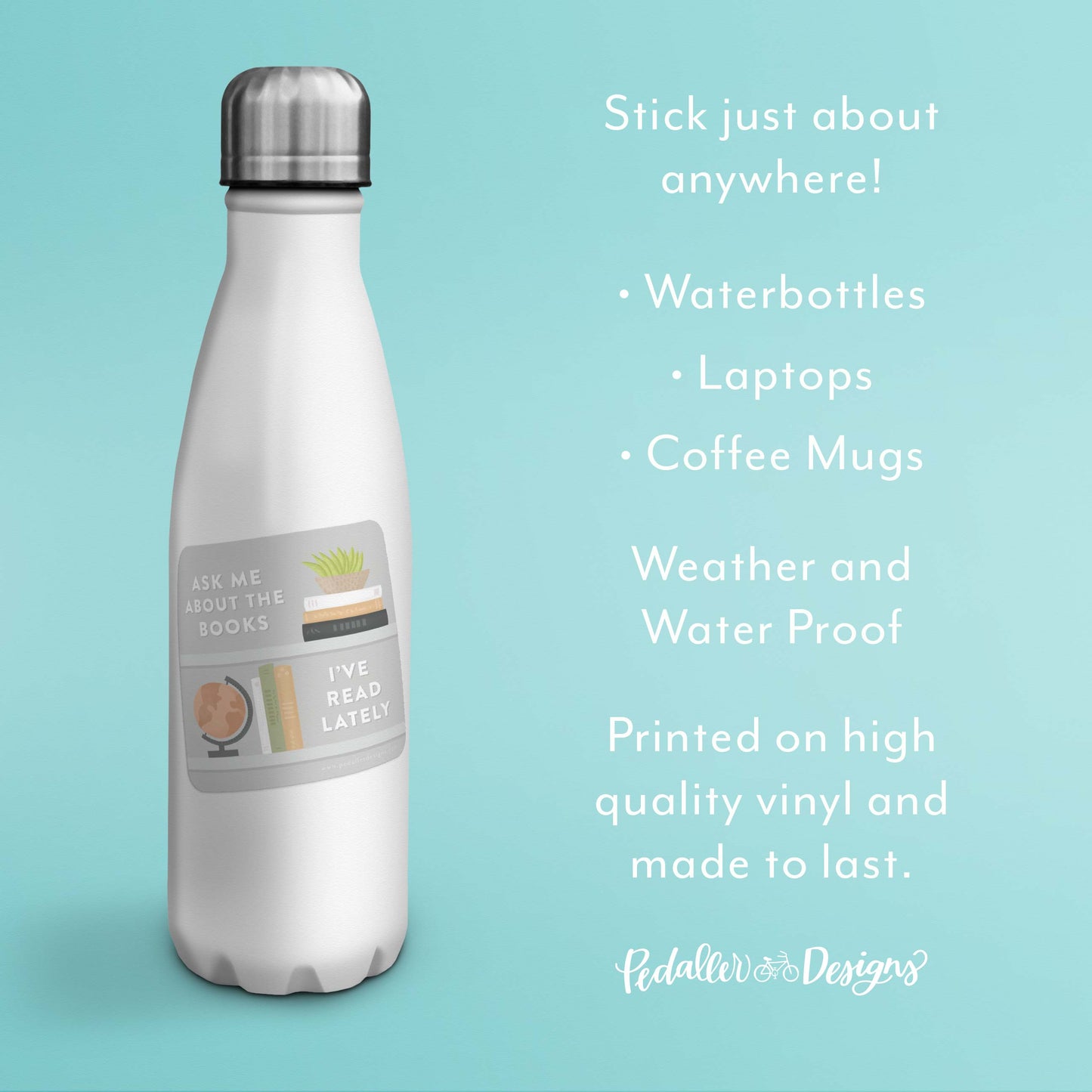 Vinyl Sticker for Book Lovers
