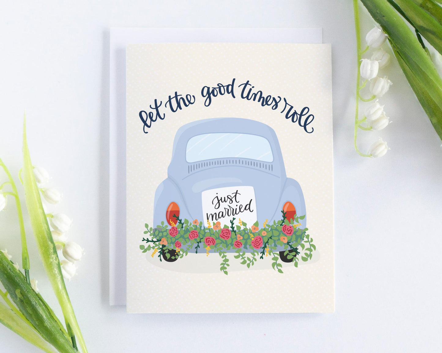 Let the good times roll Wedding Card