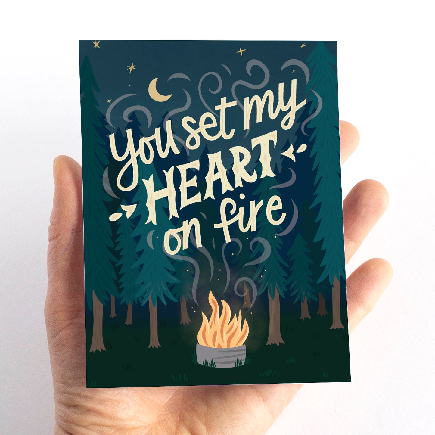Camping Valentine's Card