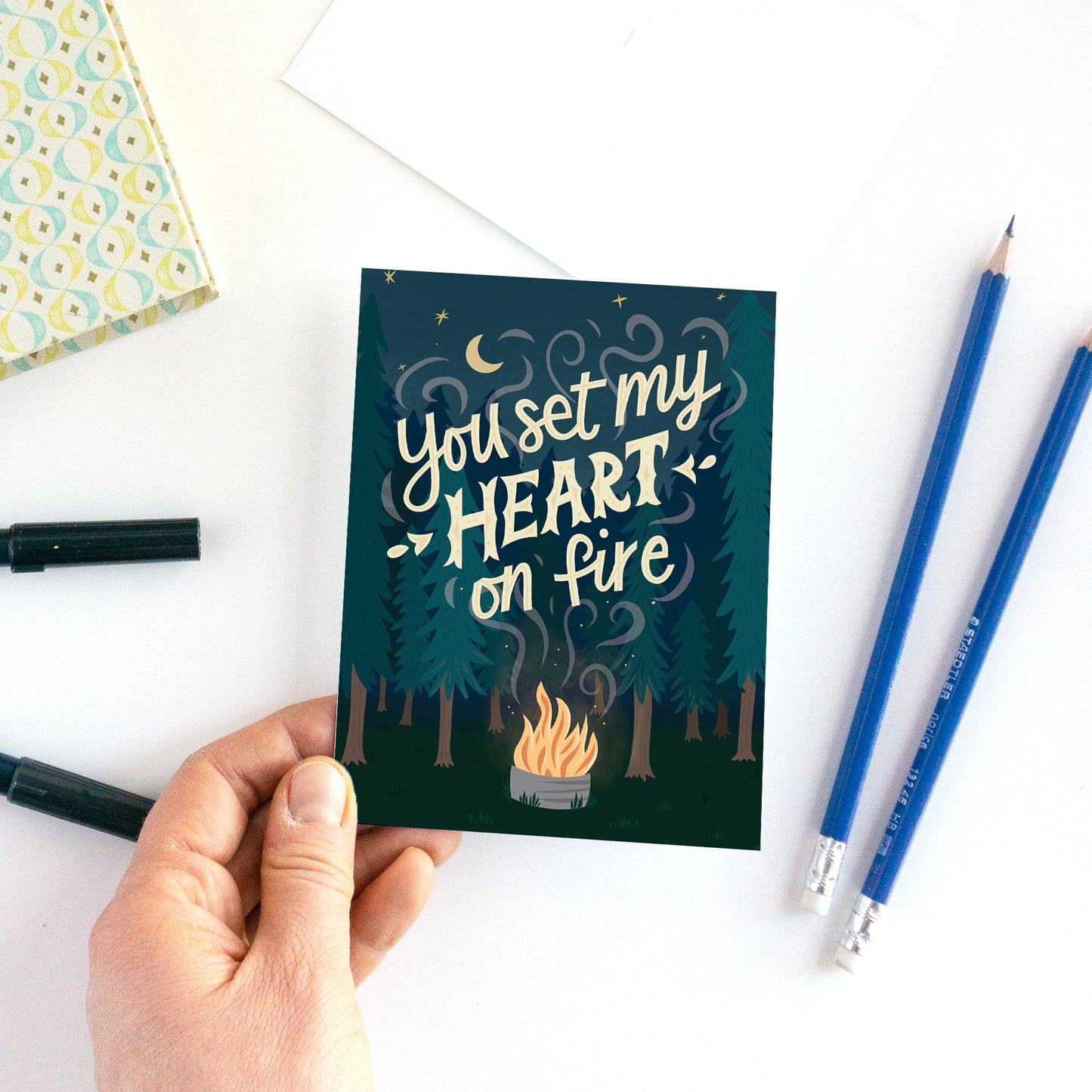 Camping Valentine's Card