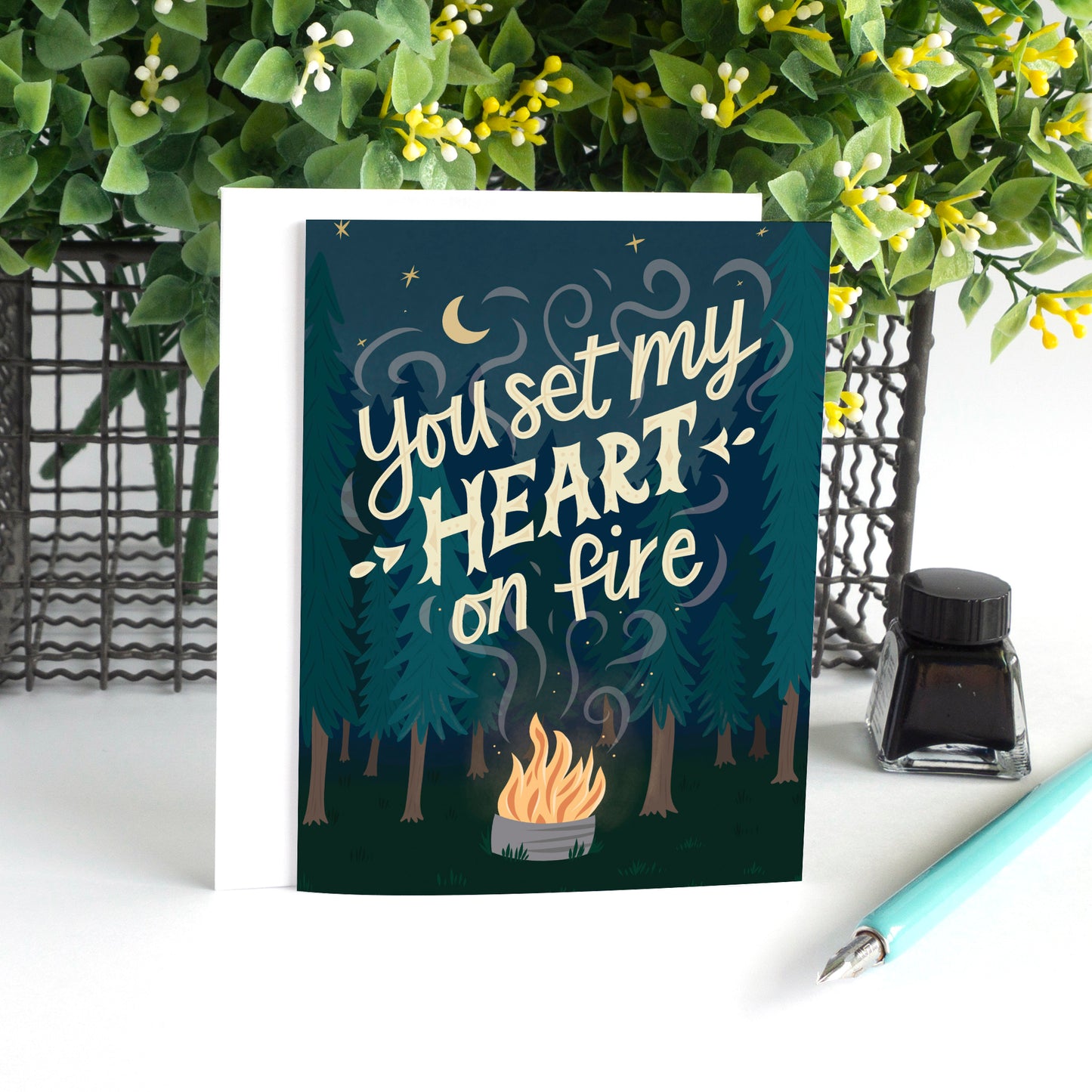 Camping Valentine's Card