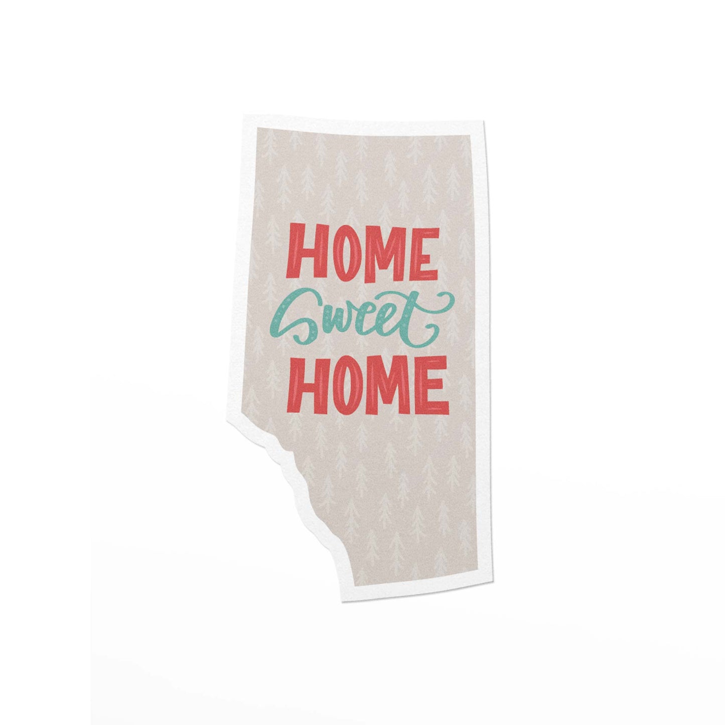 Home Sweet Home Alberta Vinyl Sticker