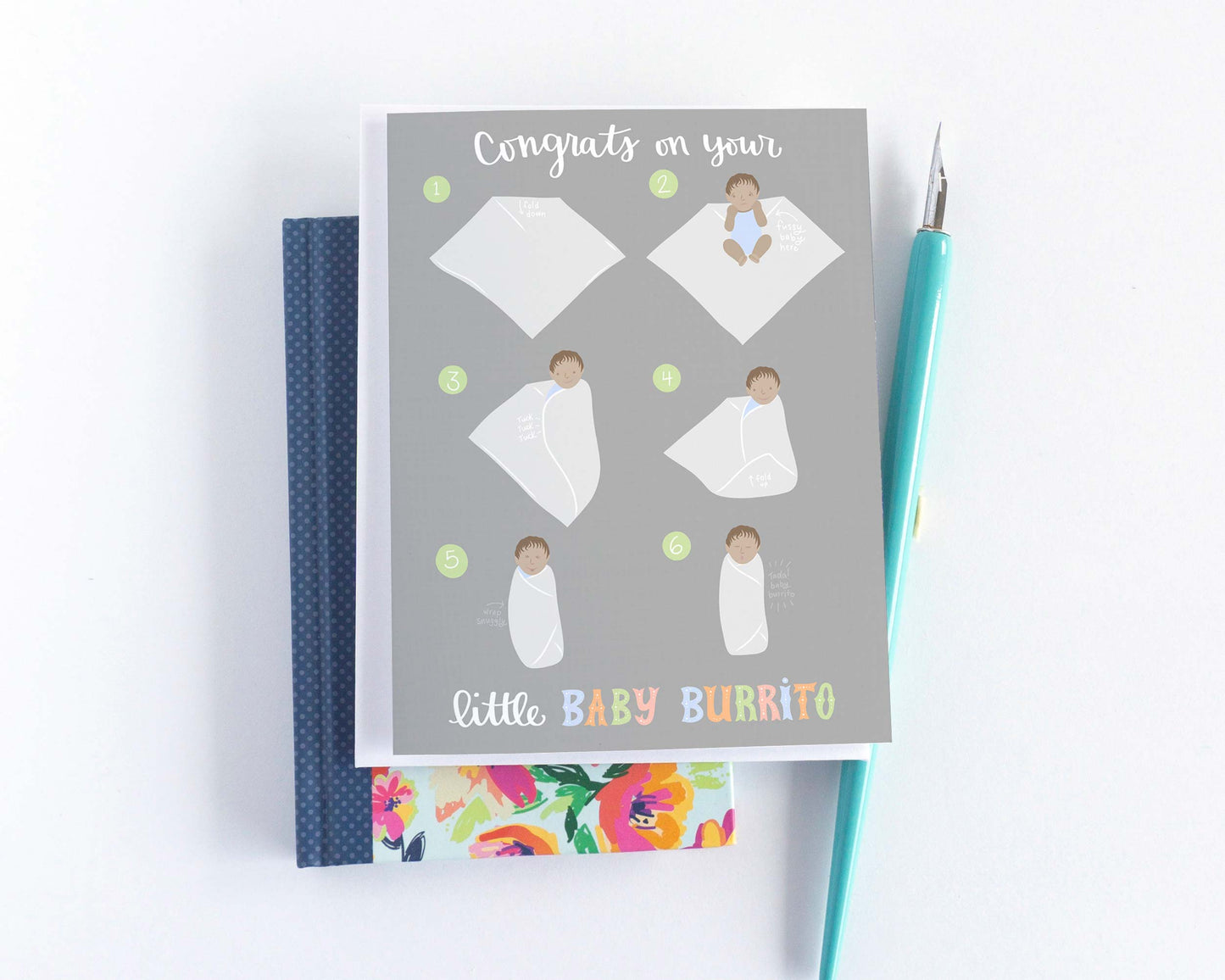 Congrats on your little Baby Burrito New Baby Card