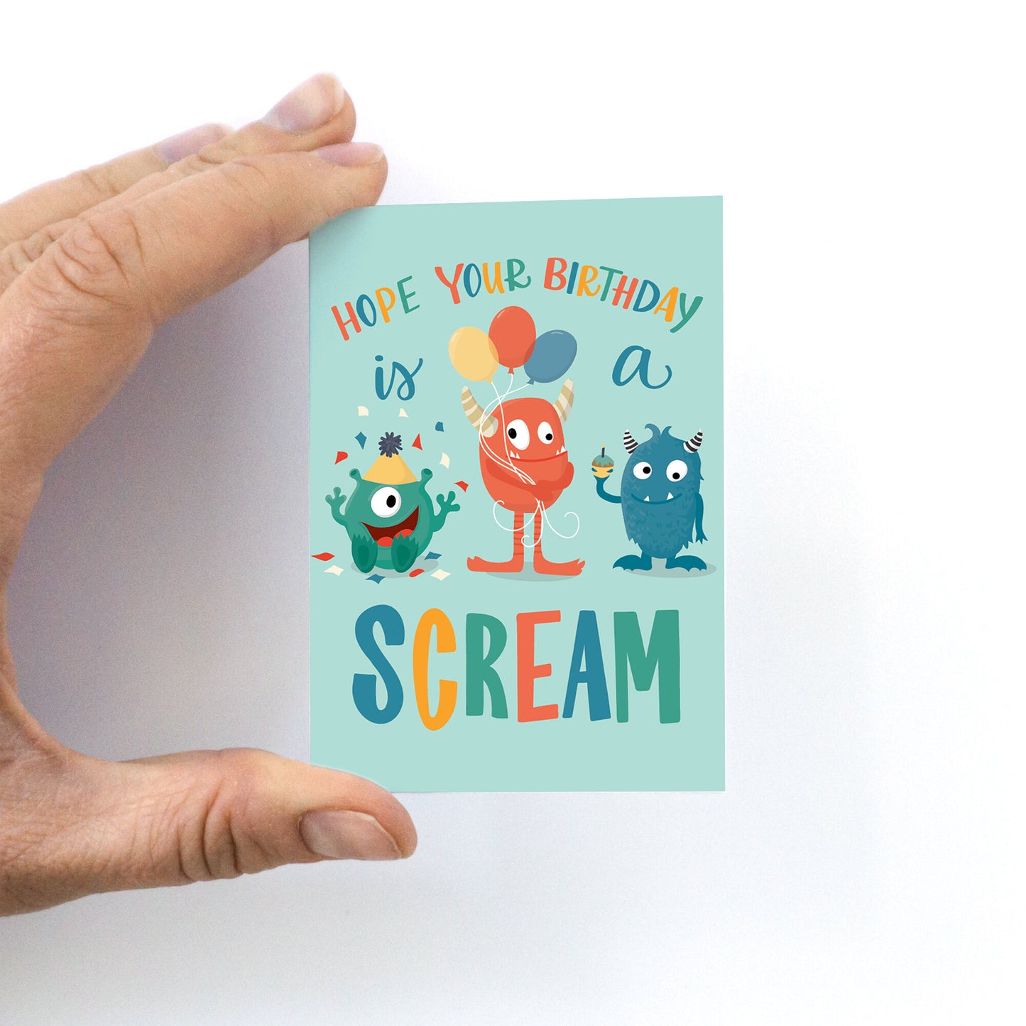 Monster Mini Greeting Card