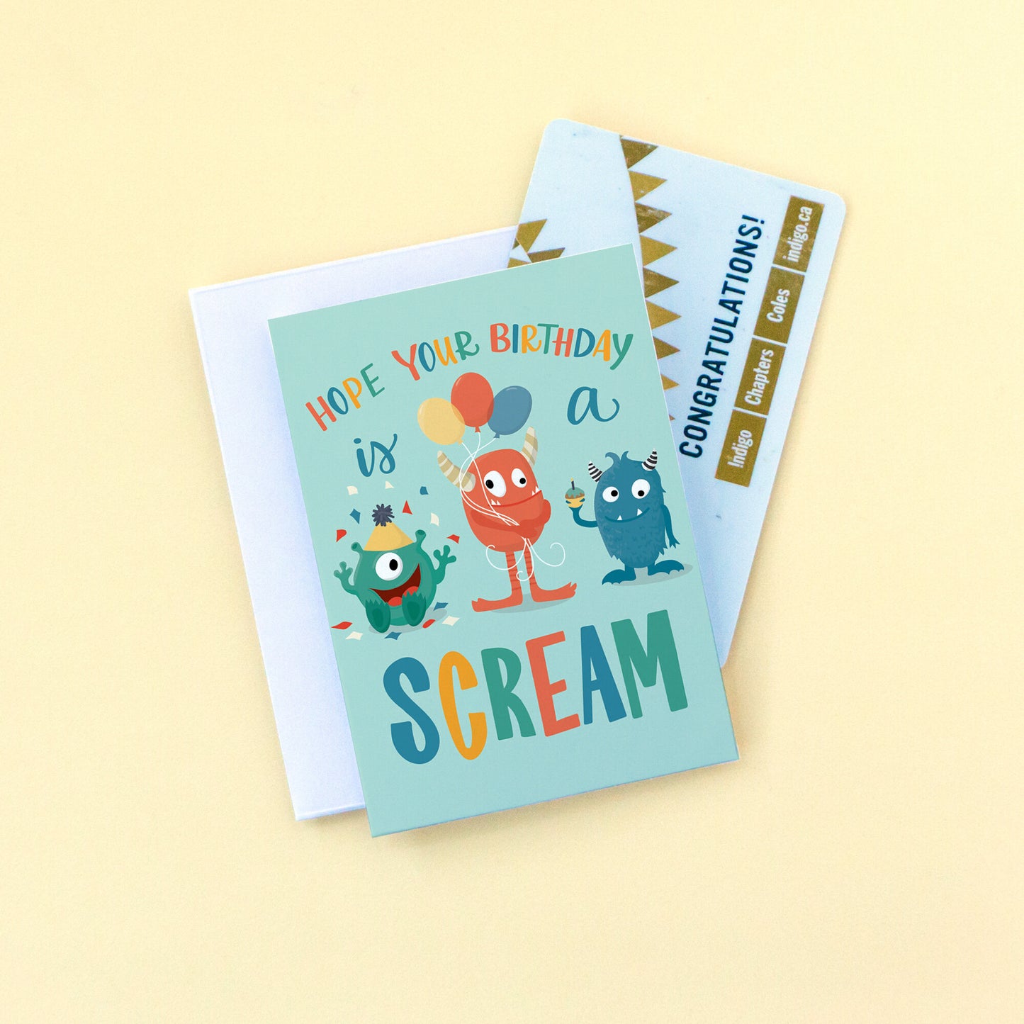 Monster Mini Greeting Card