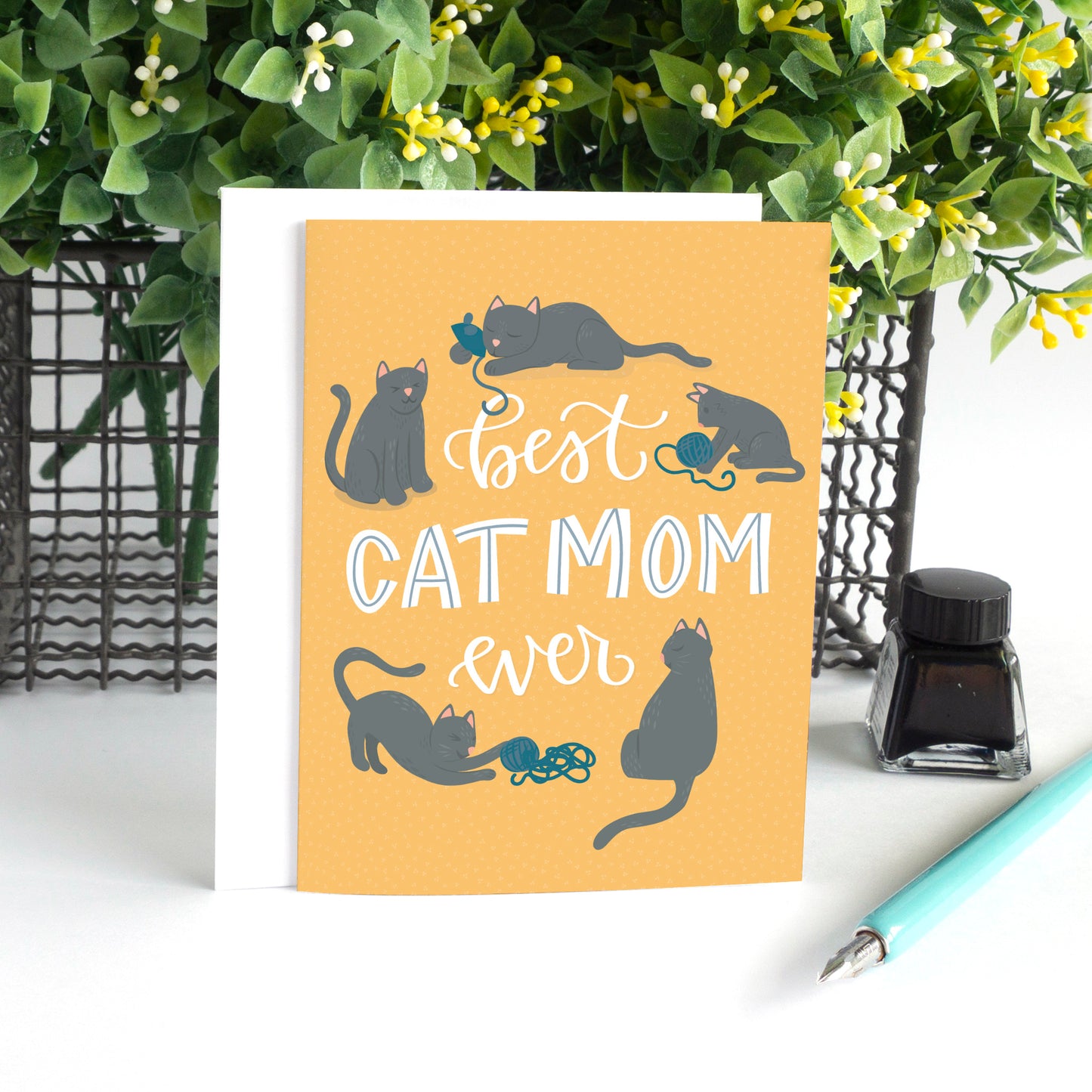 Best Cat Mom Ever Mother's Day Card