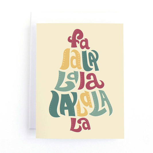 Fa La La La Christmas Card
