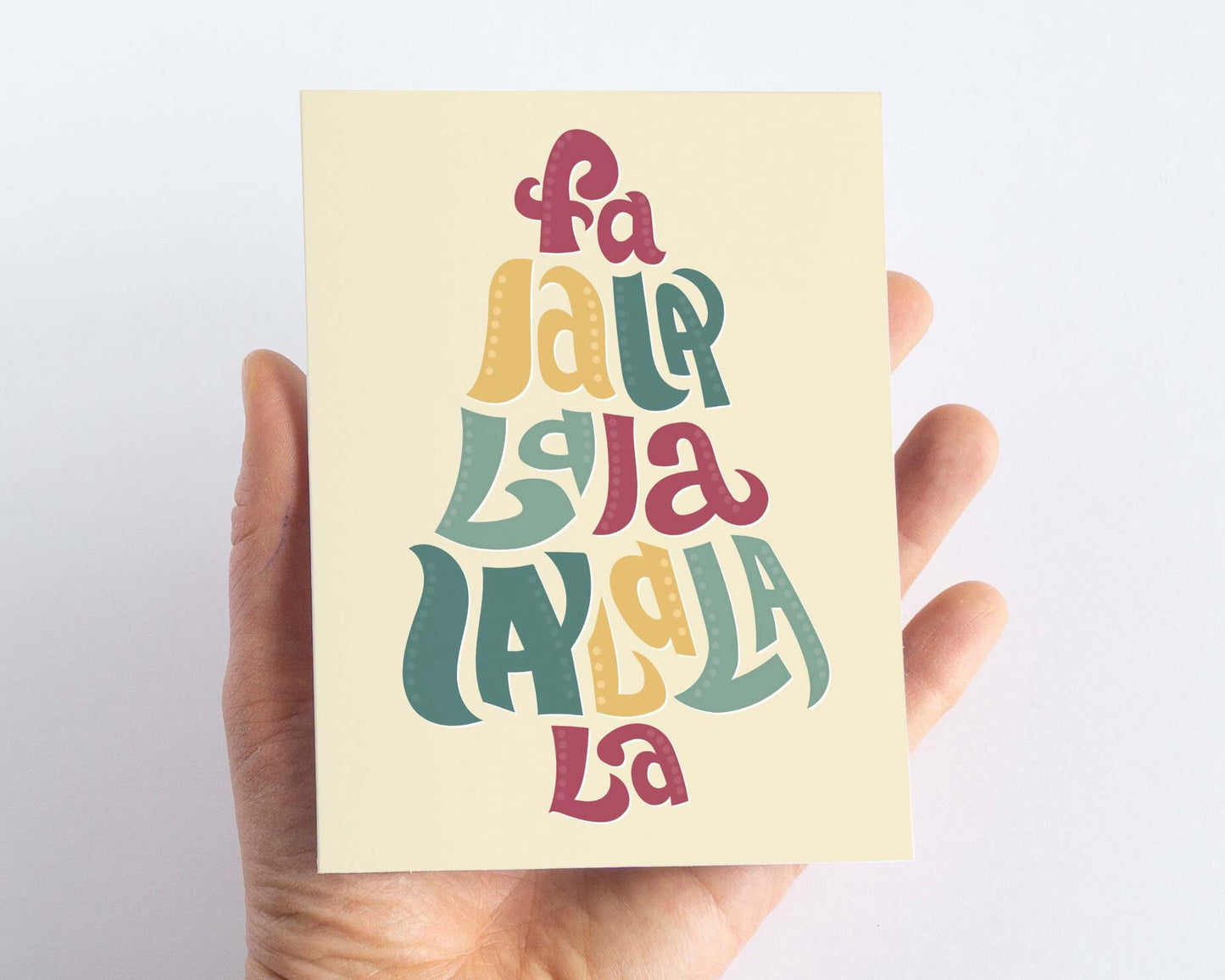 Fa La La La Christmas Card