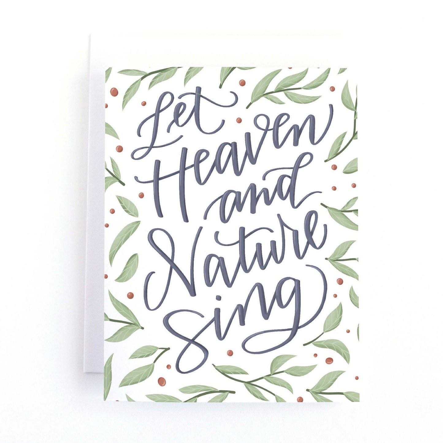 Let Heaven and Nature Sing Christmas Card