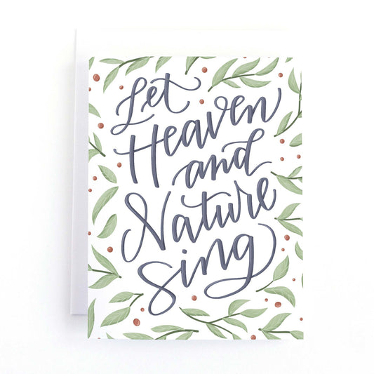 Let Heaven and Nature Sing Christmas Card