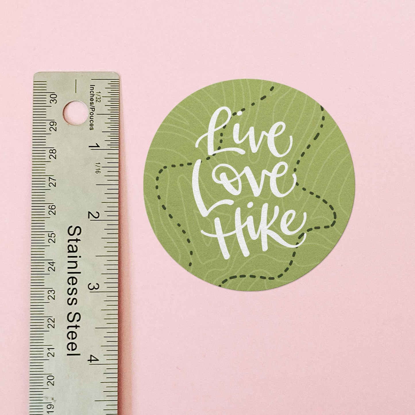 Live, Love Hike Vinyl Sticker