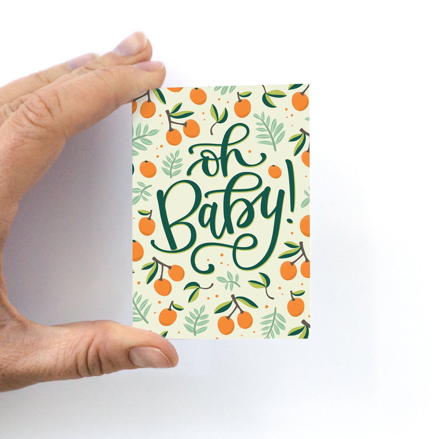 Oh Baby Citrus Mini Greeting Card