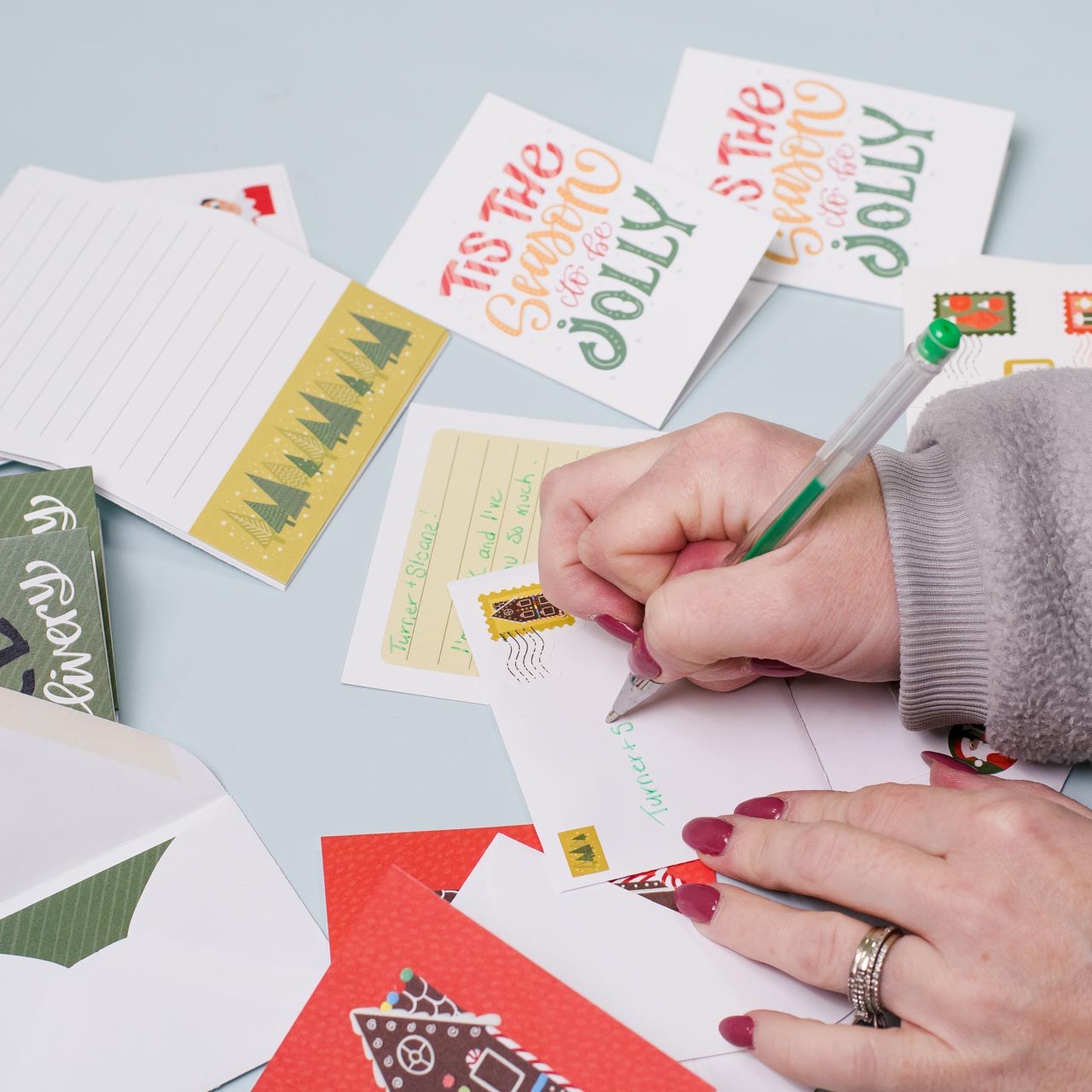 Christmas Elf on the Shelf Cards Set